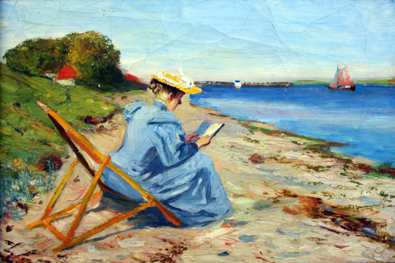 Toni Eckener på Stranden ved Rinkenæs af Alexander Eckener