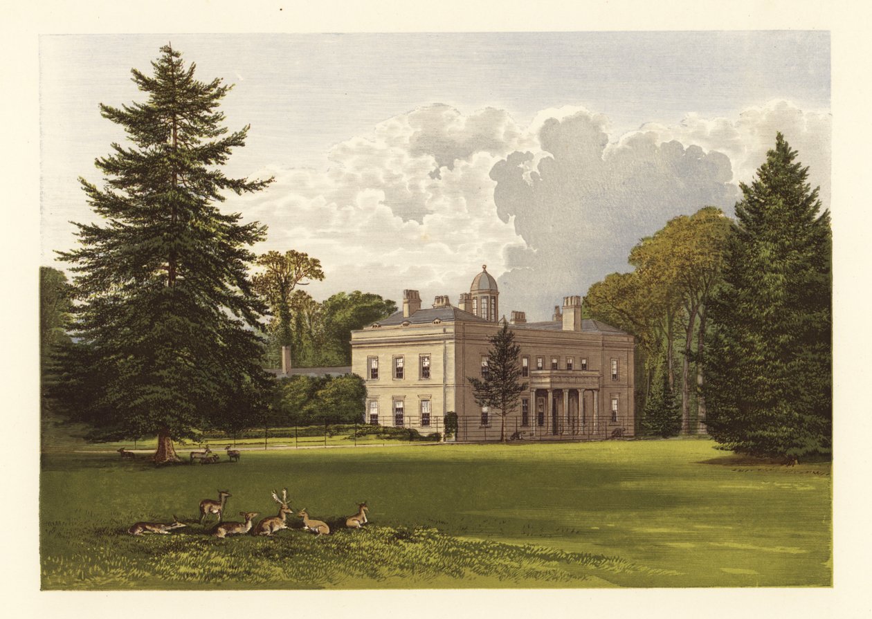 Brockley Hall, Somersetshire, England. af Alexander Francis (after) Lydon