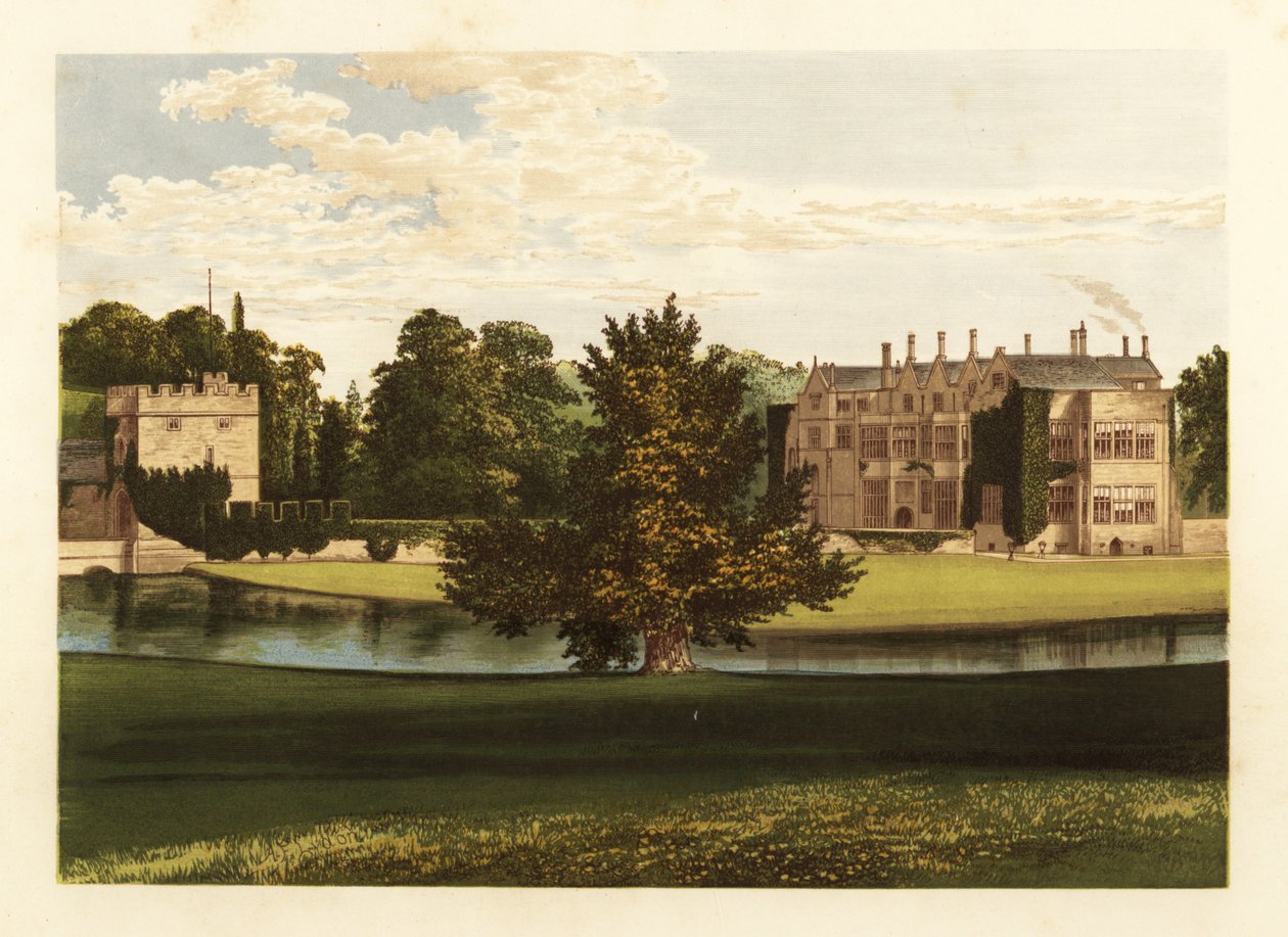 Broughton Castle, Oxfordshire, England. af Alexander Francis (after) Lydon
