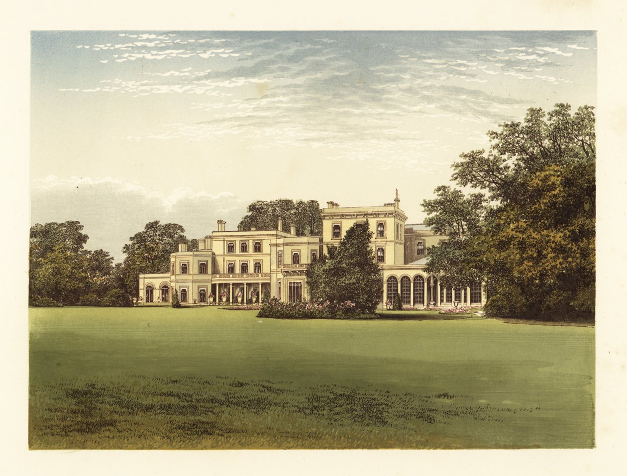 Danesfield House, Buckinghamshire, England. af Alexander Francis (after) Lydon