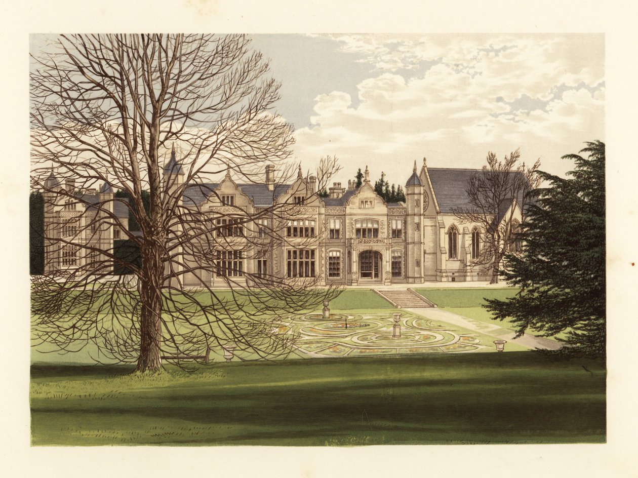 Exton House, Rutlandshire, England. af Alexander Francis (after) Lydon