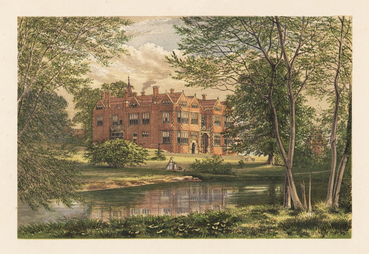 Franks Hall, Farningham, Kent, England. af Alexander Francis (after) Lydon