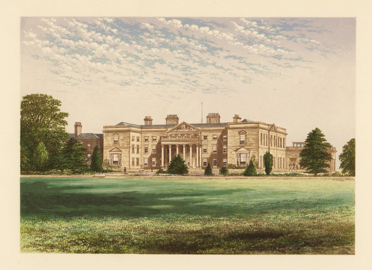 Gopsall Hall, Leicestershire, England. af Alexander Francis (after) Lydon