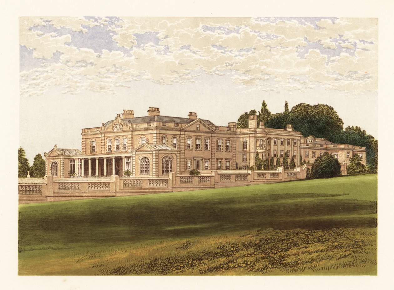 Gunton Park, Suffolk, England. af Alexander Francis (after) Lydon