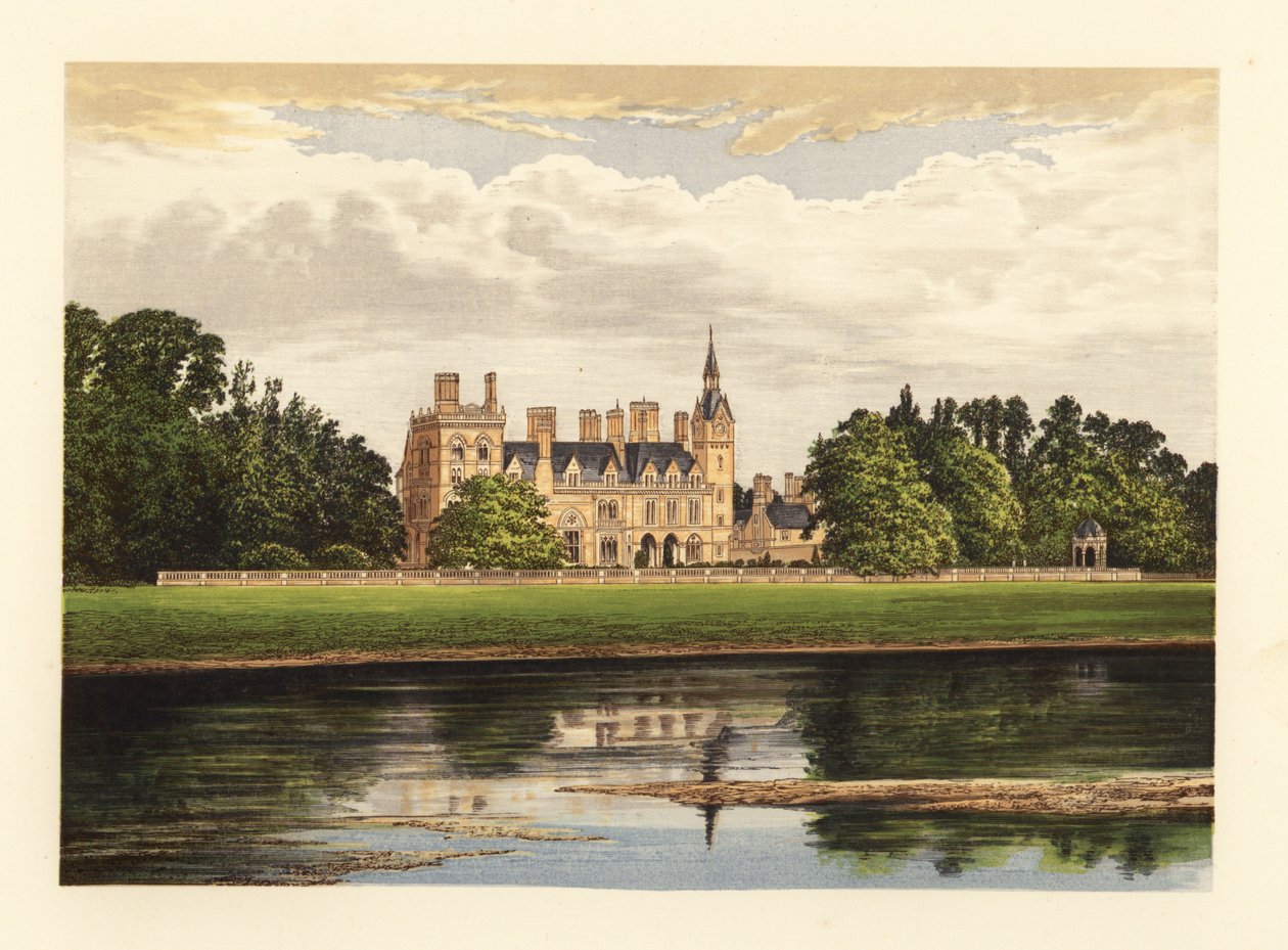 Kelham Hall, Nottinghamshire, England. af Alexander Francis (after) Lydon