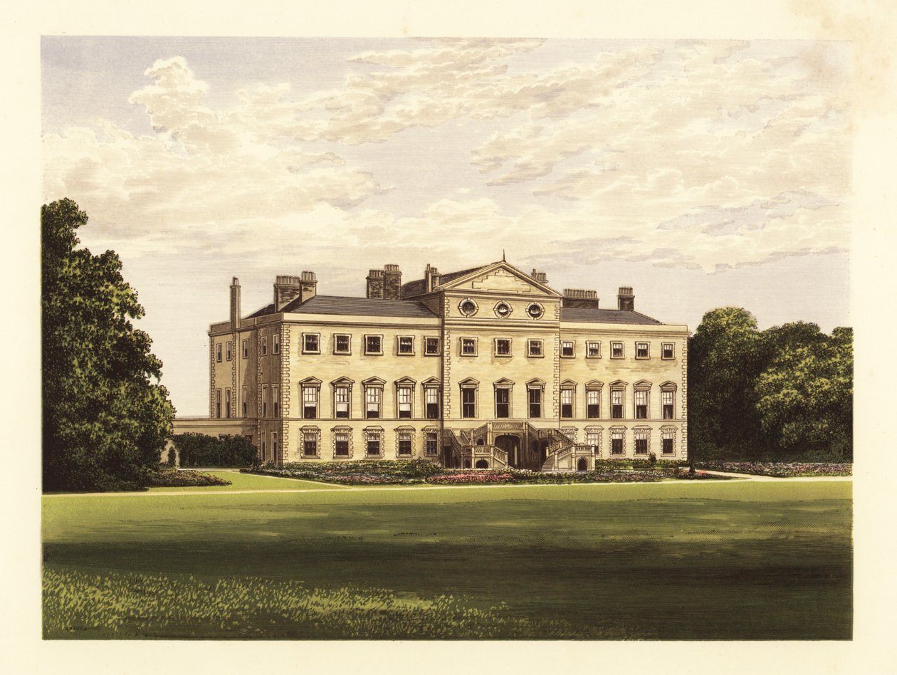 Lathom House, Lancashire, England. af Alexander Francis (after) Lydon