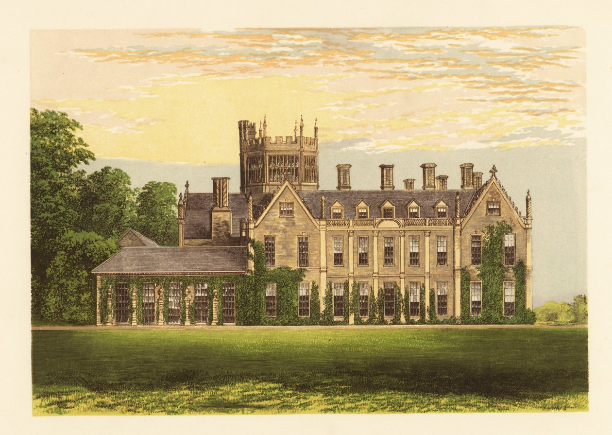 Melbury House, Dorsetshire, England. af Alexander Francis (after) Lydon