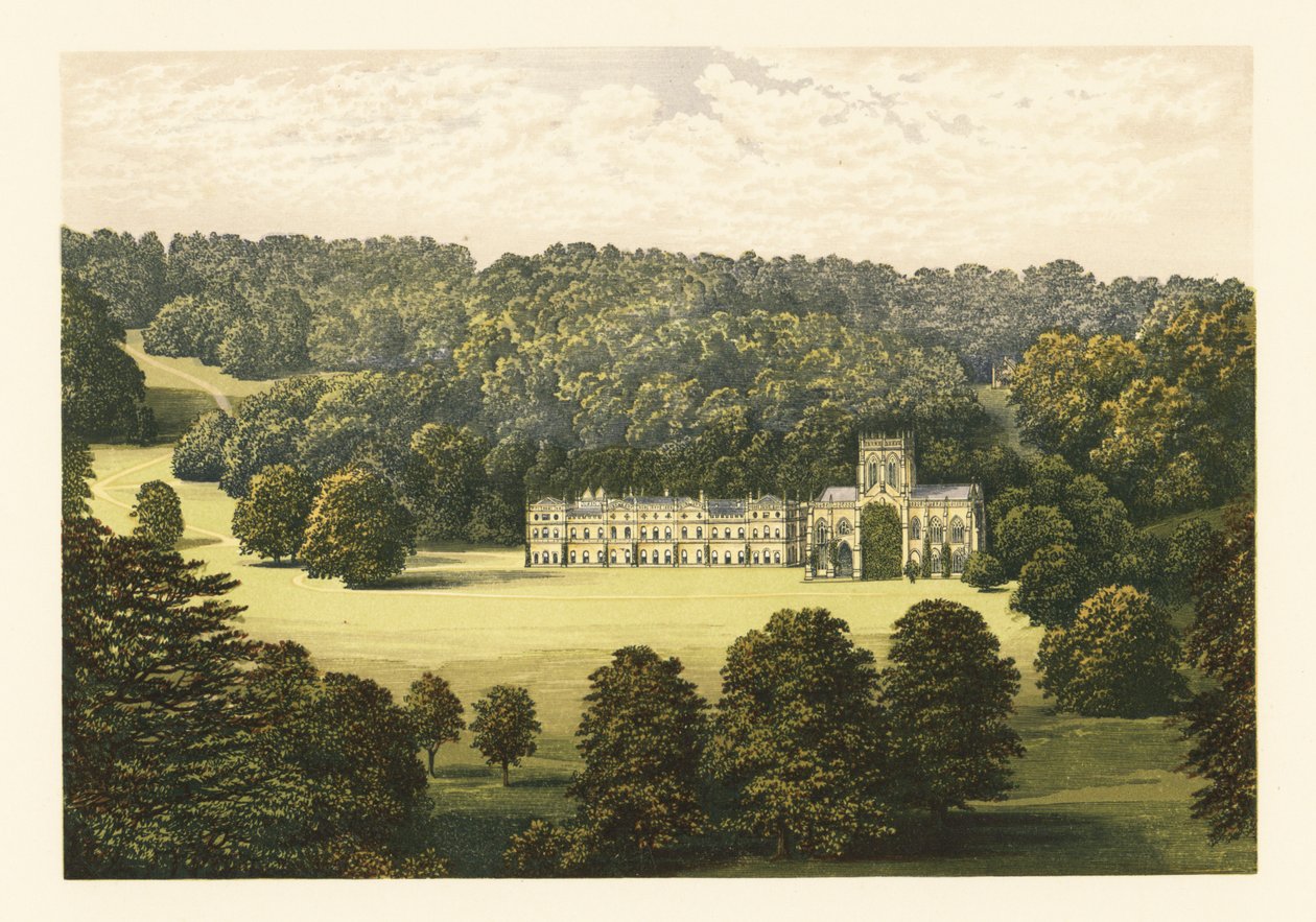 Milton Abbey, Dorsetshire, England. af Alexander Francis (after) Lydon
