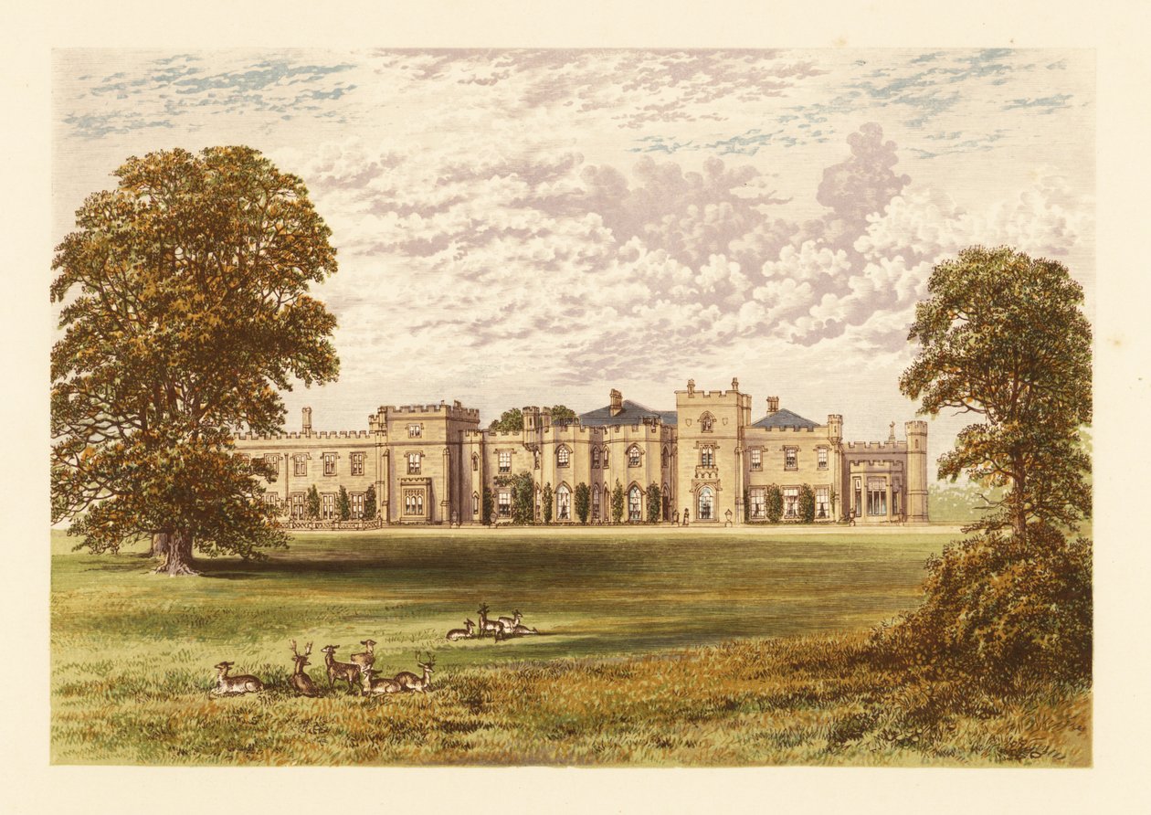 Panshanger Park, Hertfordshire, England. af Alexander Francis (after) Lydon