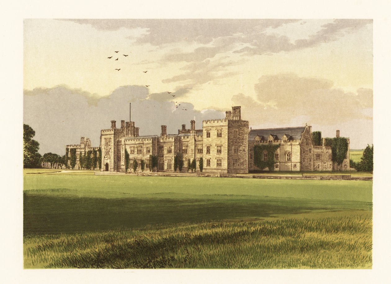 Penshurst Castle, Kent, England. af Alexander Francis (after) Lydon