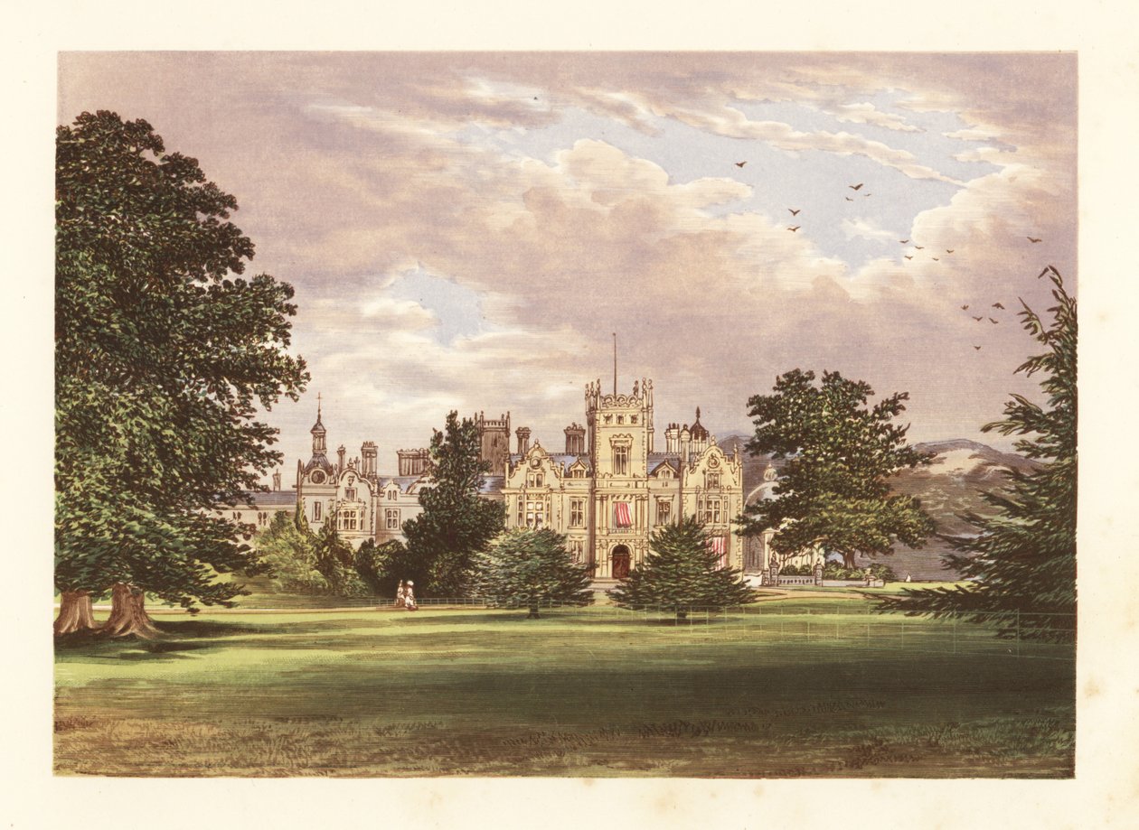 Preston Hall, Kent, England. af Alexander Francis (after) Lydon