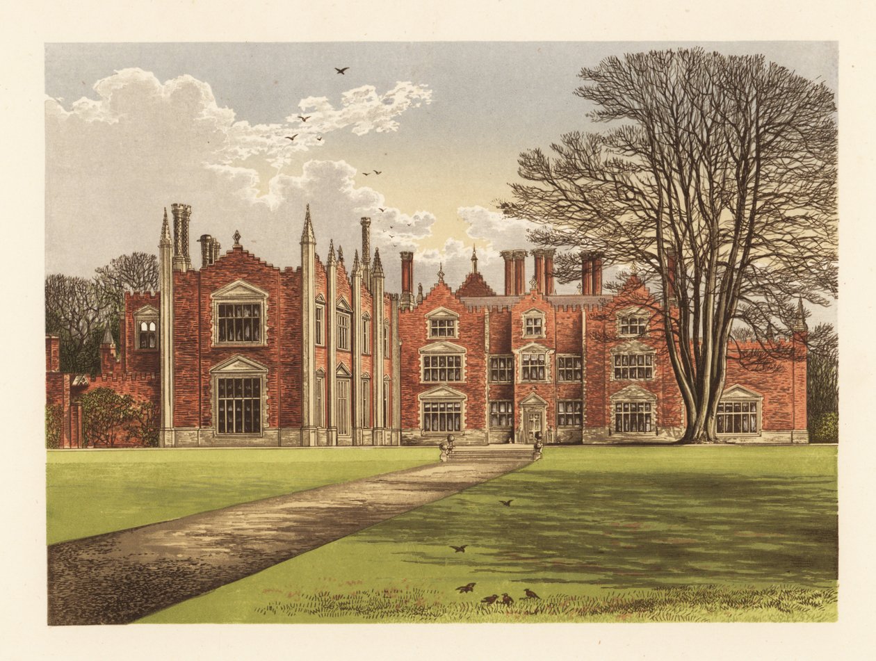 Witchingham Hall, Norfolk, England. af Alexander Francis (after) Lydon