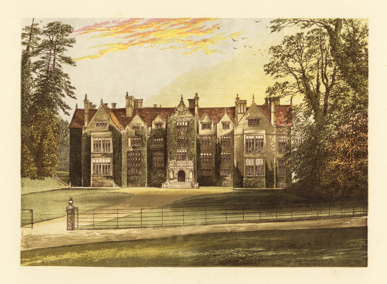 Wroxton Abbey, Oxfordshire, England. af Alexander Francis (after) Lydon