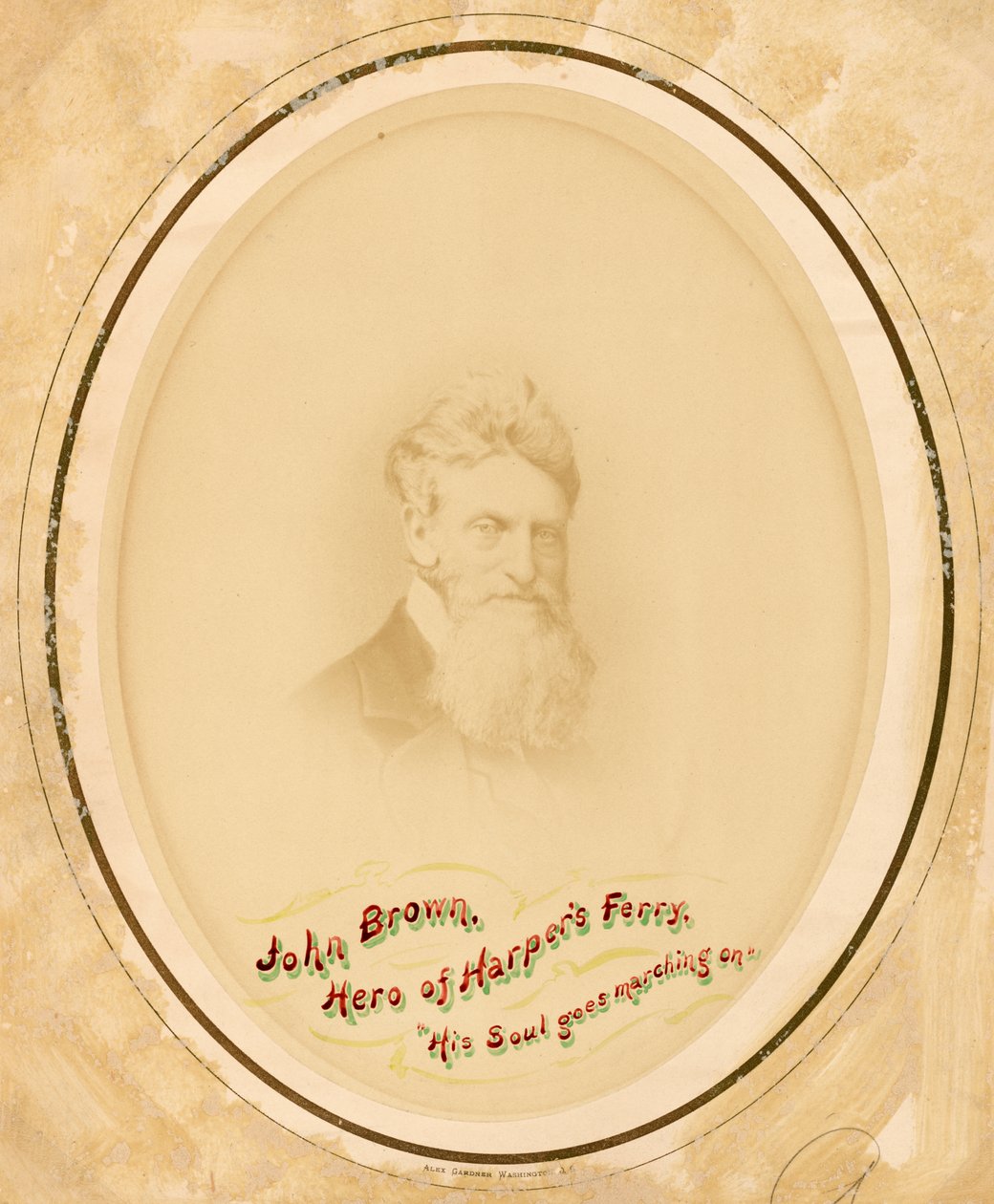 Portræt af John Brown, ca. 1859. af Alexander Gardner