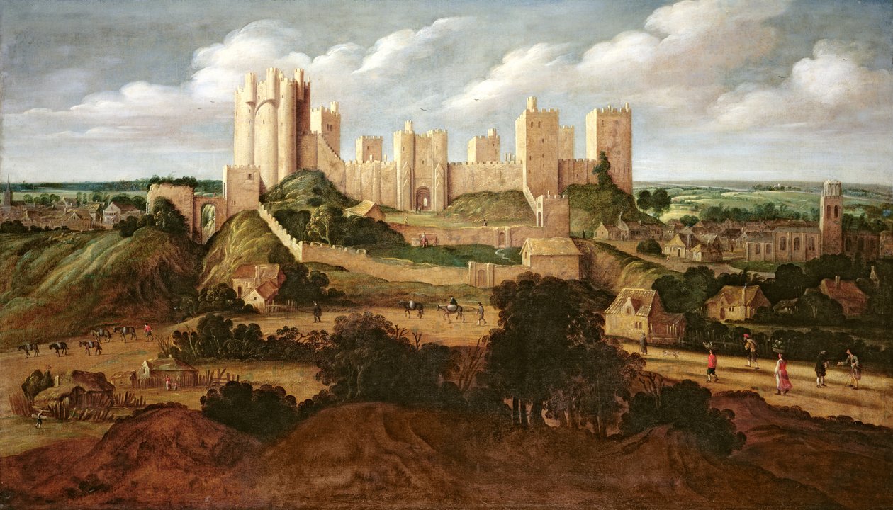 Pontefract Slot, ca. 1620-40 af Alexander Keirincx