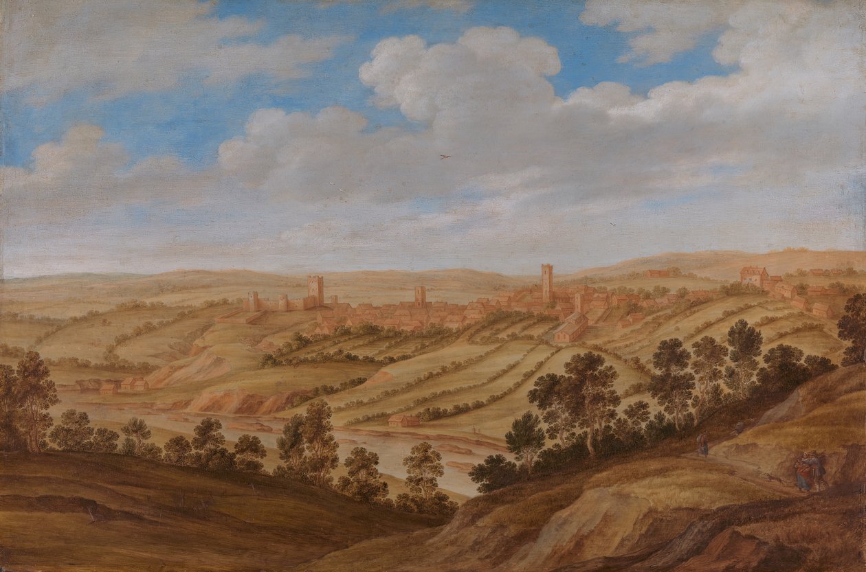 Richmond Castle, Yorkshire, 1639. af Alexander Keirincx