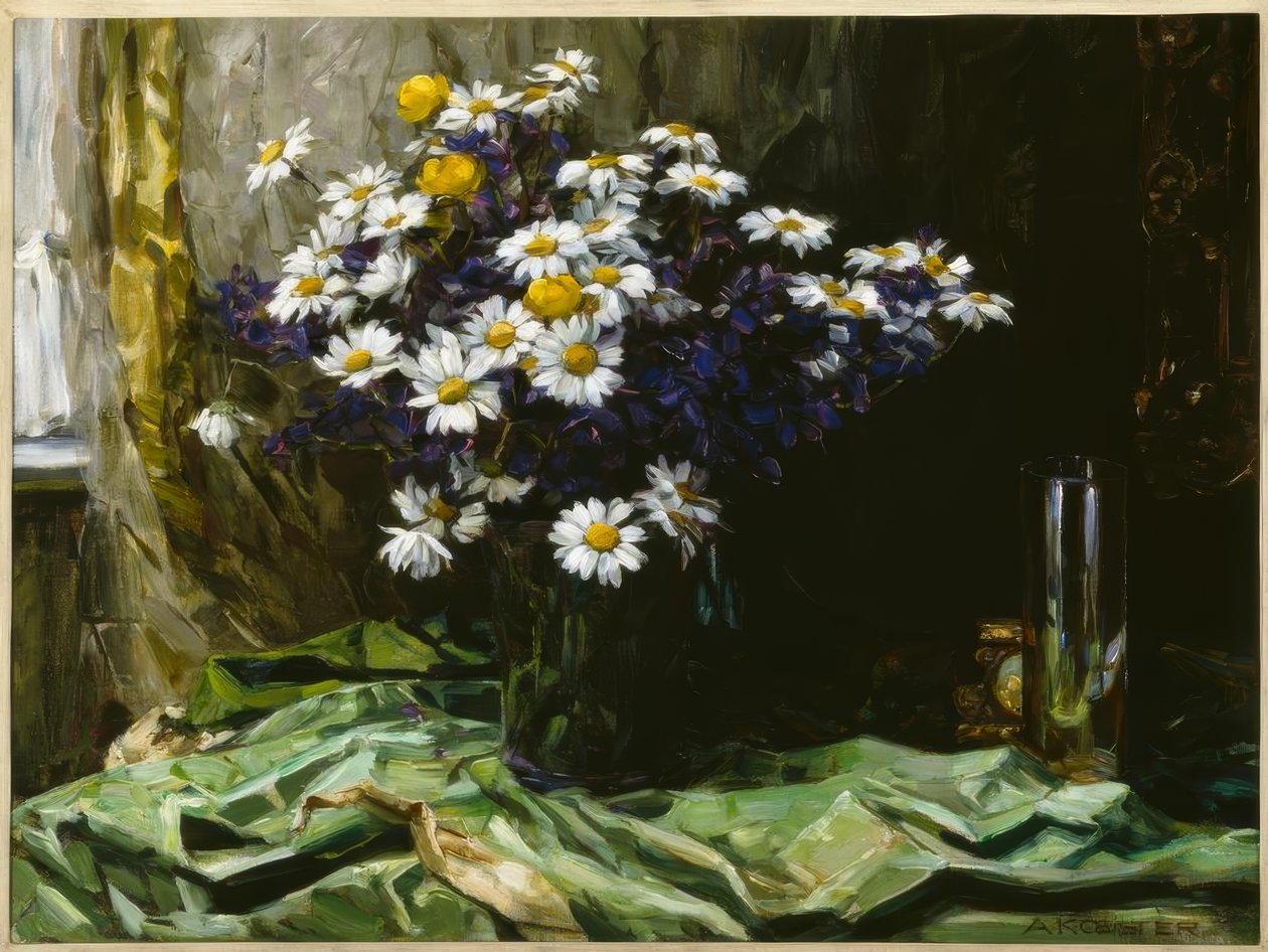 A. Koester, Stilleben med blomster af Alexander Köster