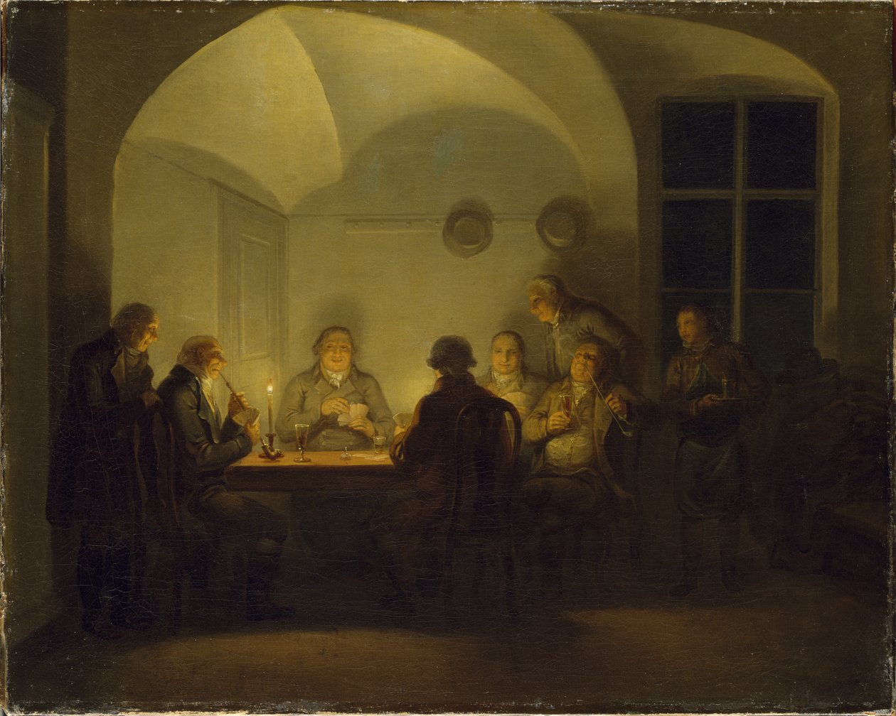 Kortspillere, 1815 af Alexander Lauréus