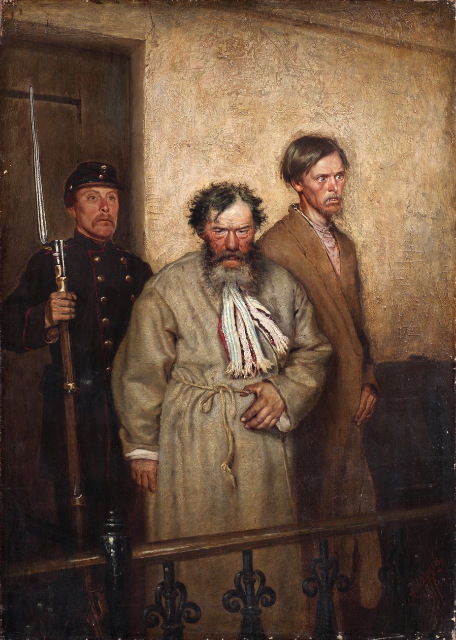 I en retssal, 1877 af Alexander Nikanorovich Novoskoltsev