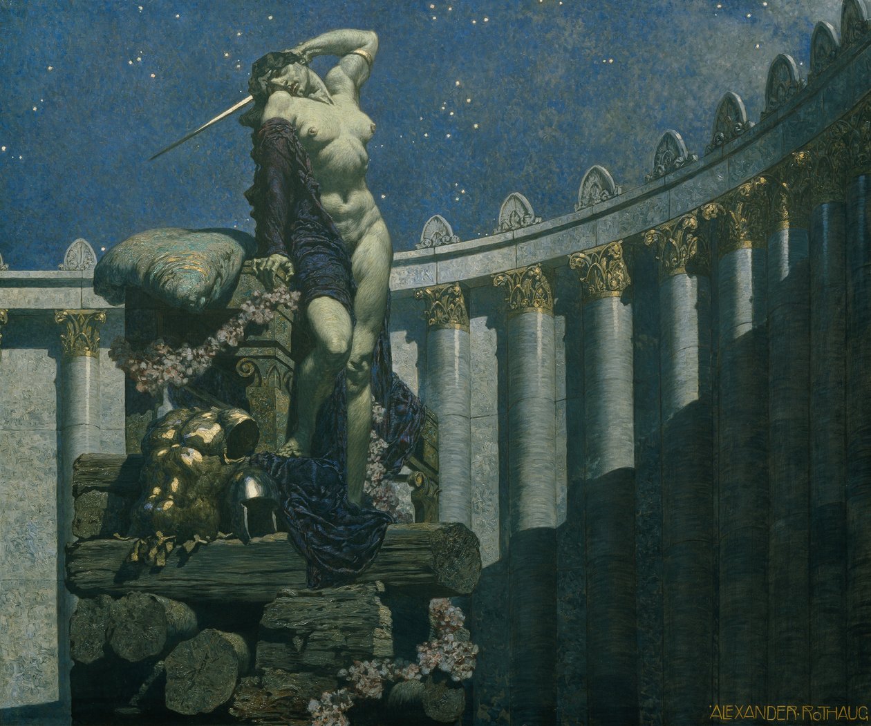 Dido på bålet, 1935. af Alexander Rothaug