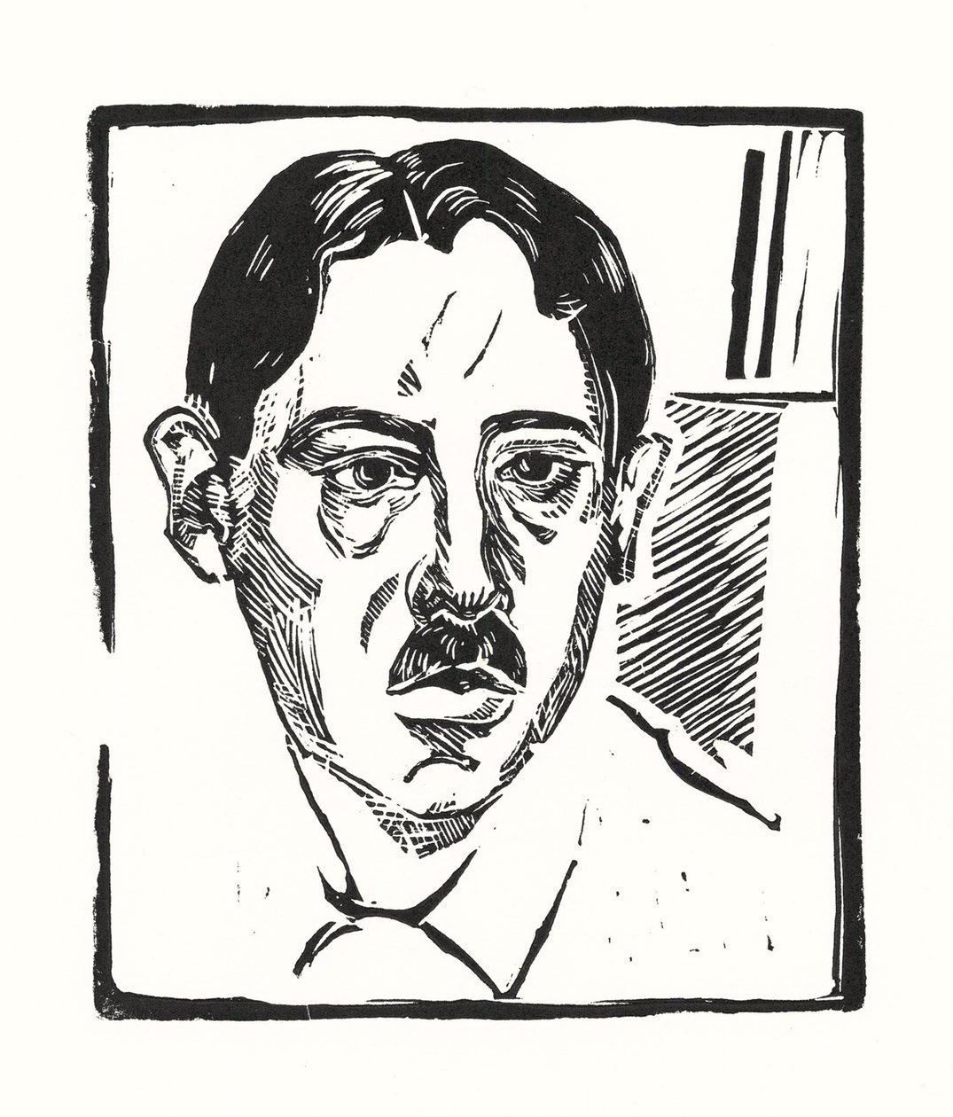 Self-Portrait, 1919dani af Alexander Vasilyevich Shevchenko