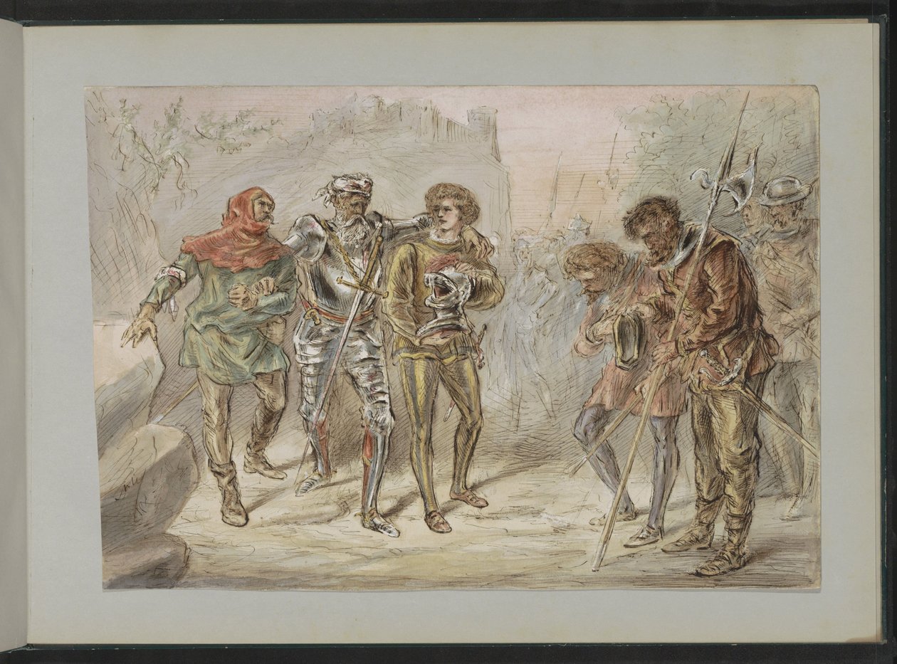 En såret soldats tilbagevenden af Alexander Ver Huell