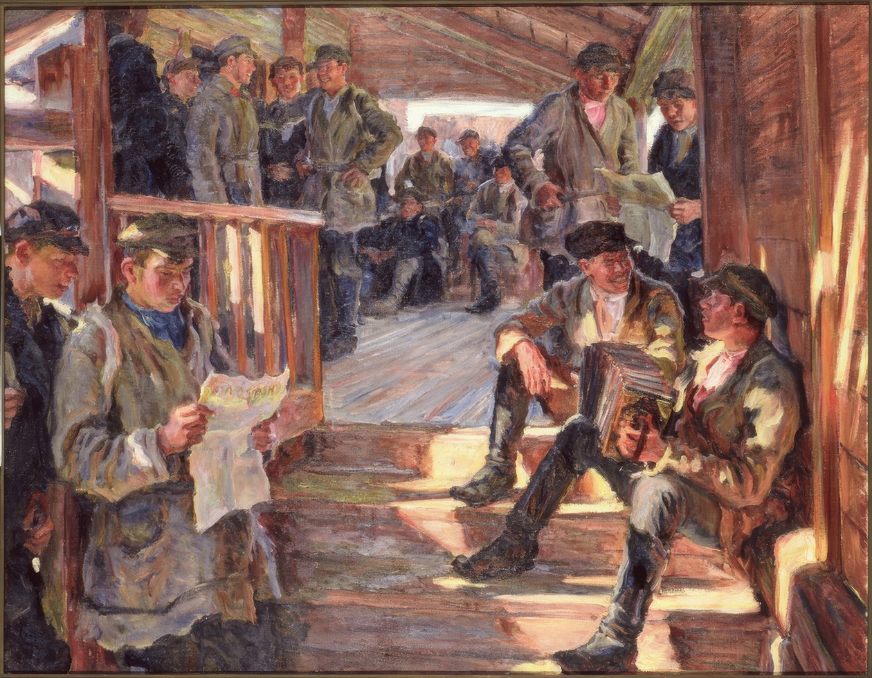 Et rekrutteringskontor af Alexander Viktorowitsch Morawow
