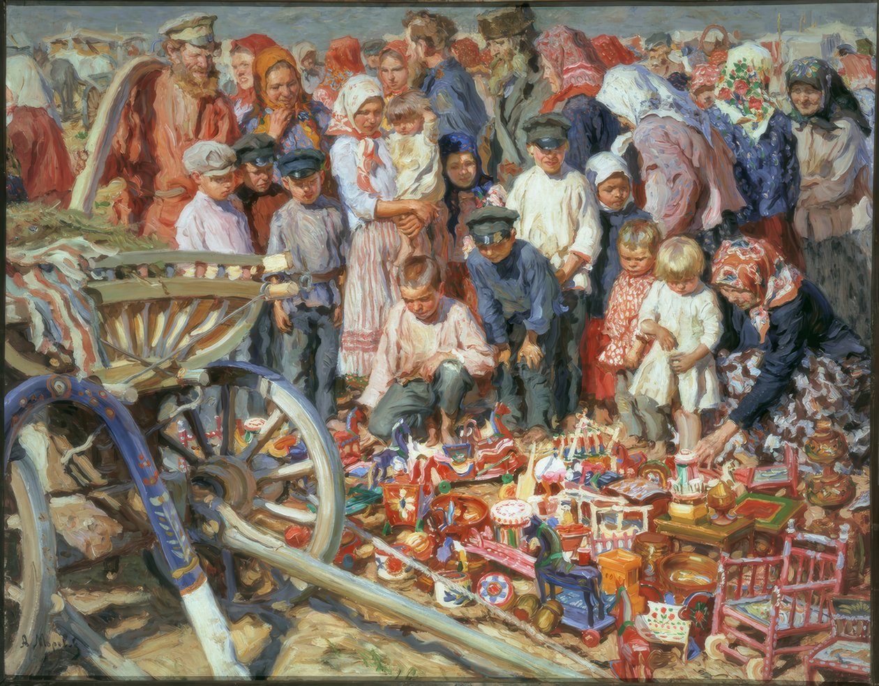 Legetøjssælger på messen af Alexander Viktorowitsch Morawow