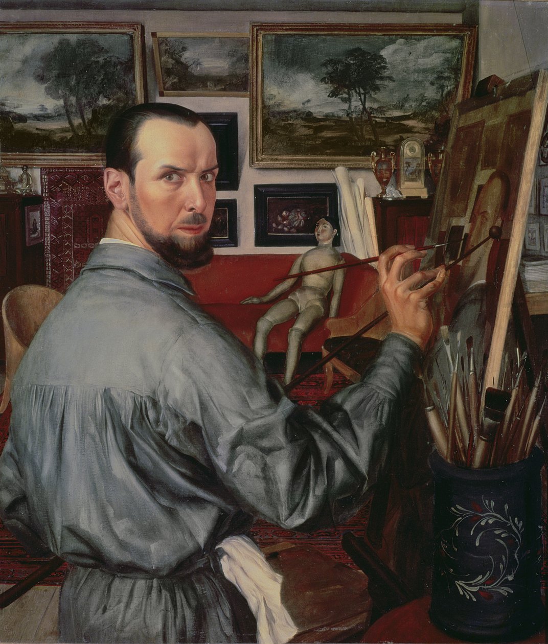 Selvportræt, 1917 af Alexander Yakovlev