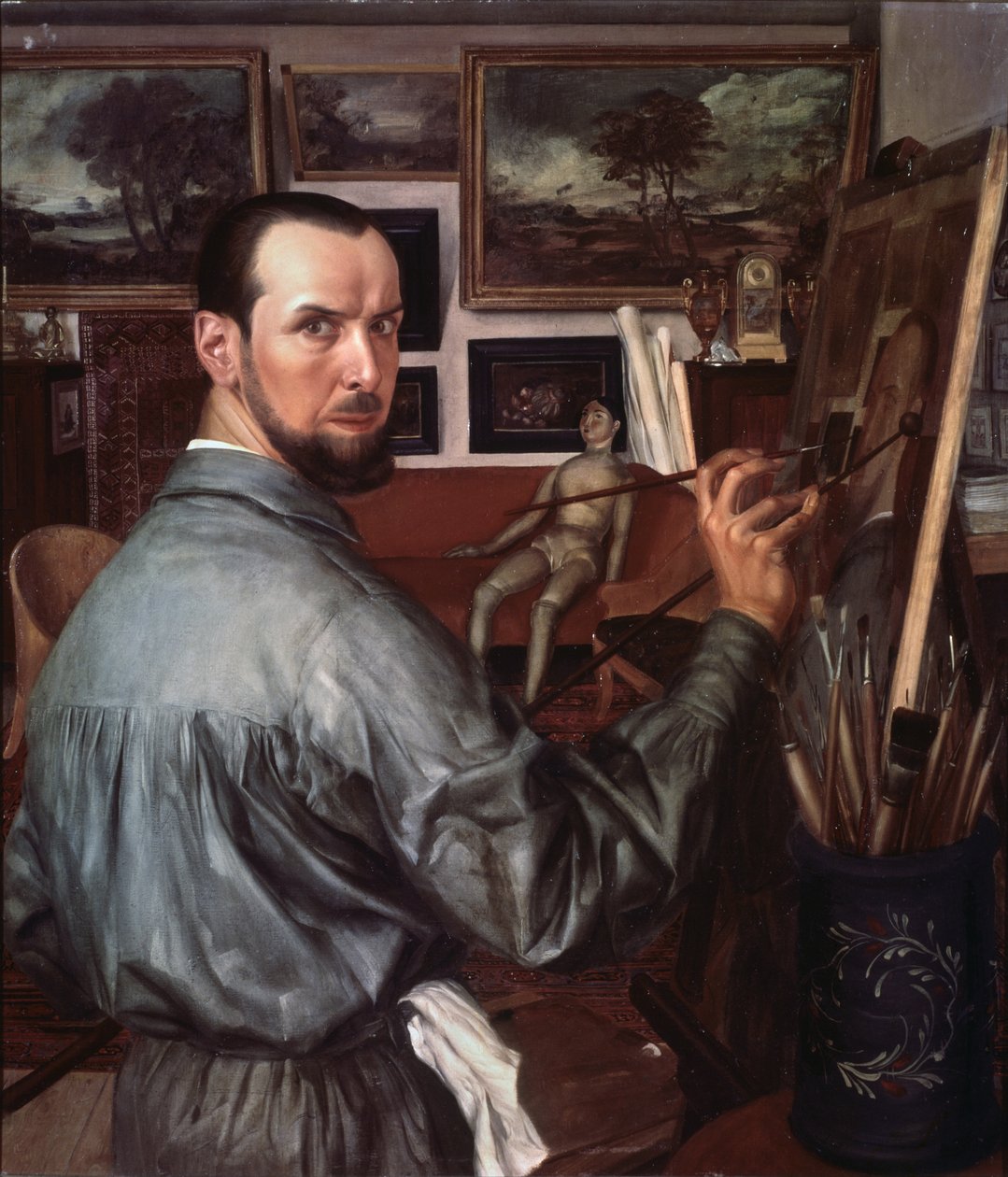 Selvportræt, 1917 af Alexander Yevgenyevich Yakovlev