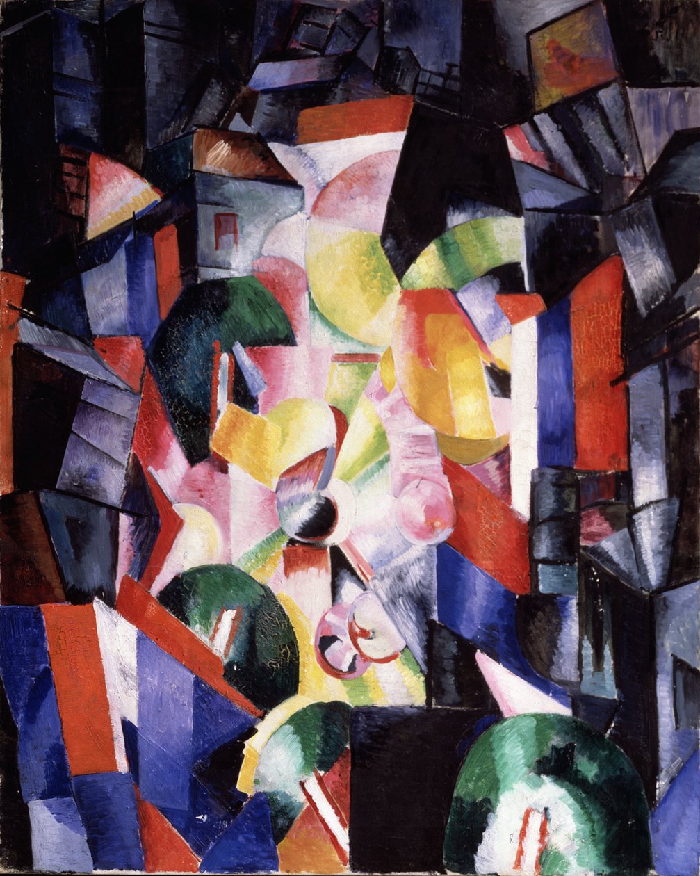 Byen om natten, 1915 af Alexandra Alexandrowna Exter