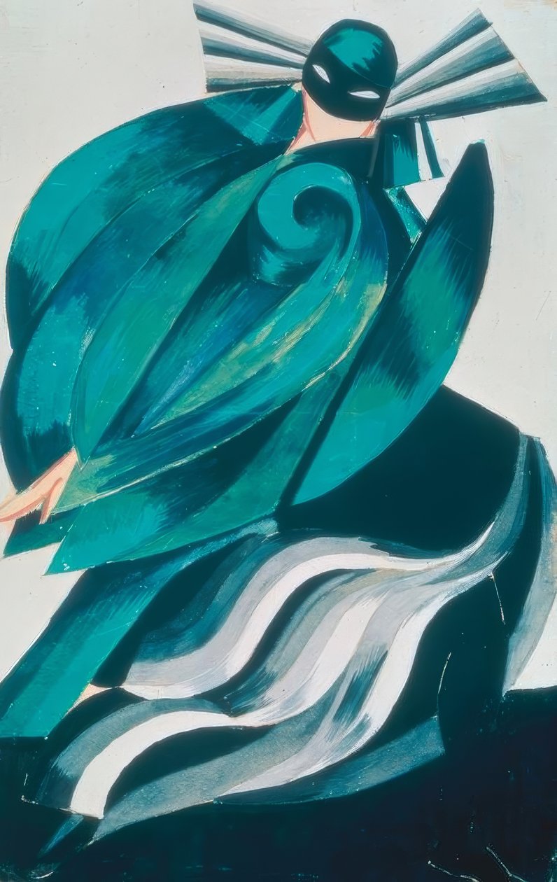 Figur af den 3. kvindelige maske af Alexandra Alexandrowna Exter
