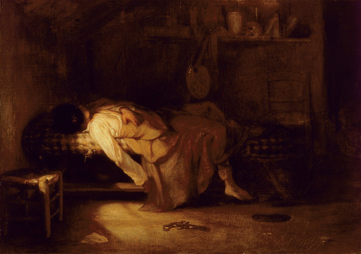 Selvmordet, ca. 1836 af Alexandre Gabriel Decamps