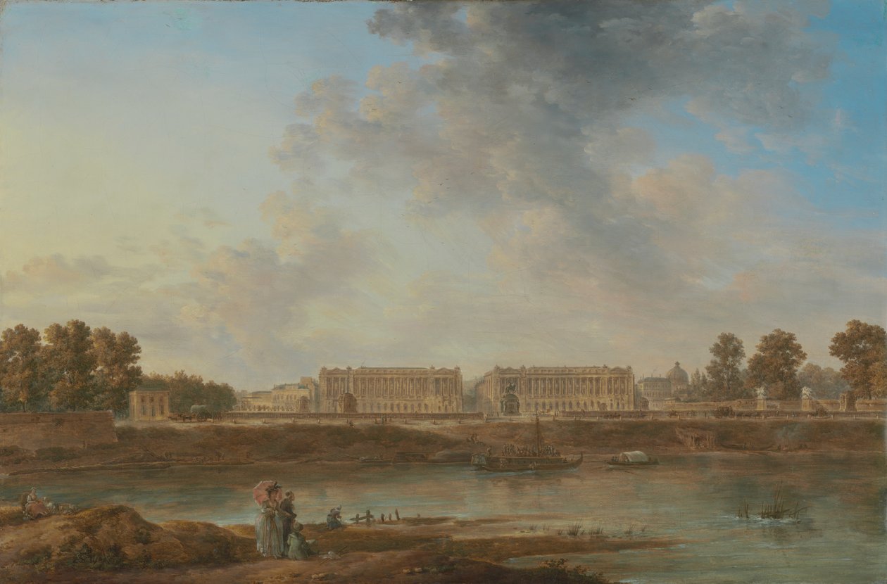 Udsigt over Place Louis XV af Alexandre Jean Noel