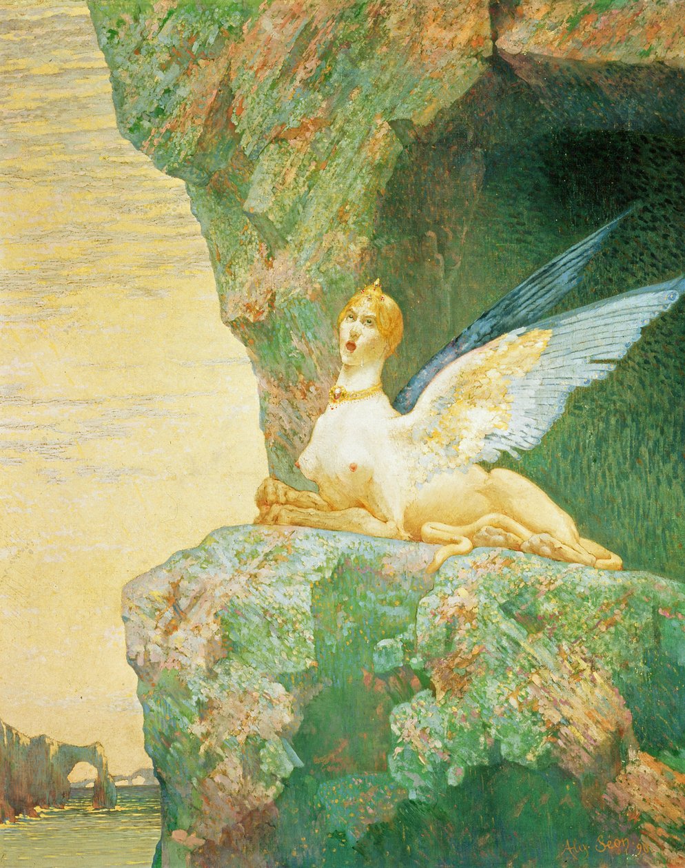 Sfinxens fortvivlelse, 1890 af Alexandre Seon