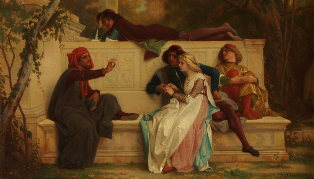 Florentinsk digter, 1861. af Alexandre Cabanel
