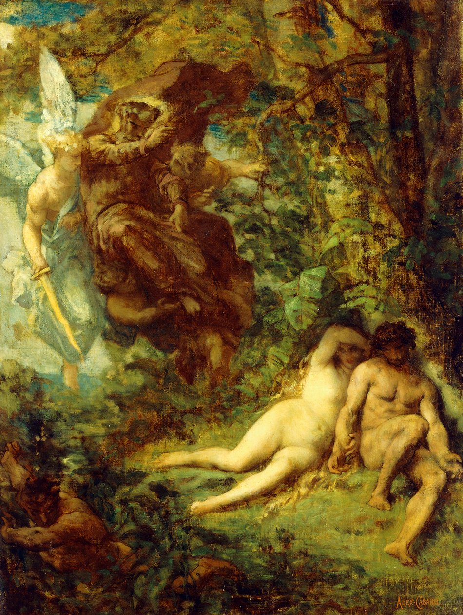 Studie for Paradis Perdu, af Alexandre Cabanel