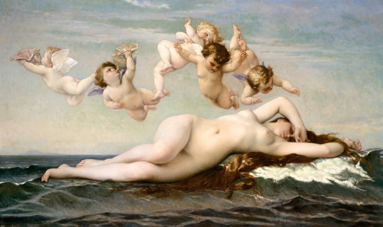 The Birth of Venus, 1875. dani af Alexandre Cabanel