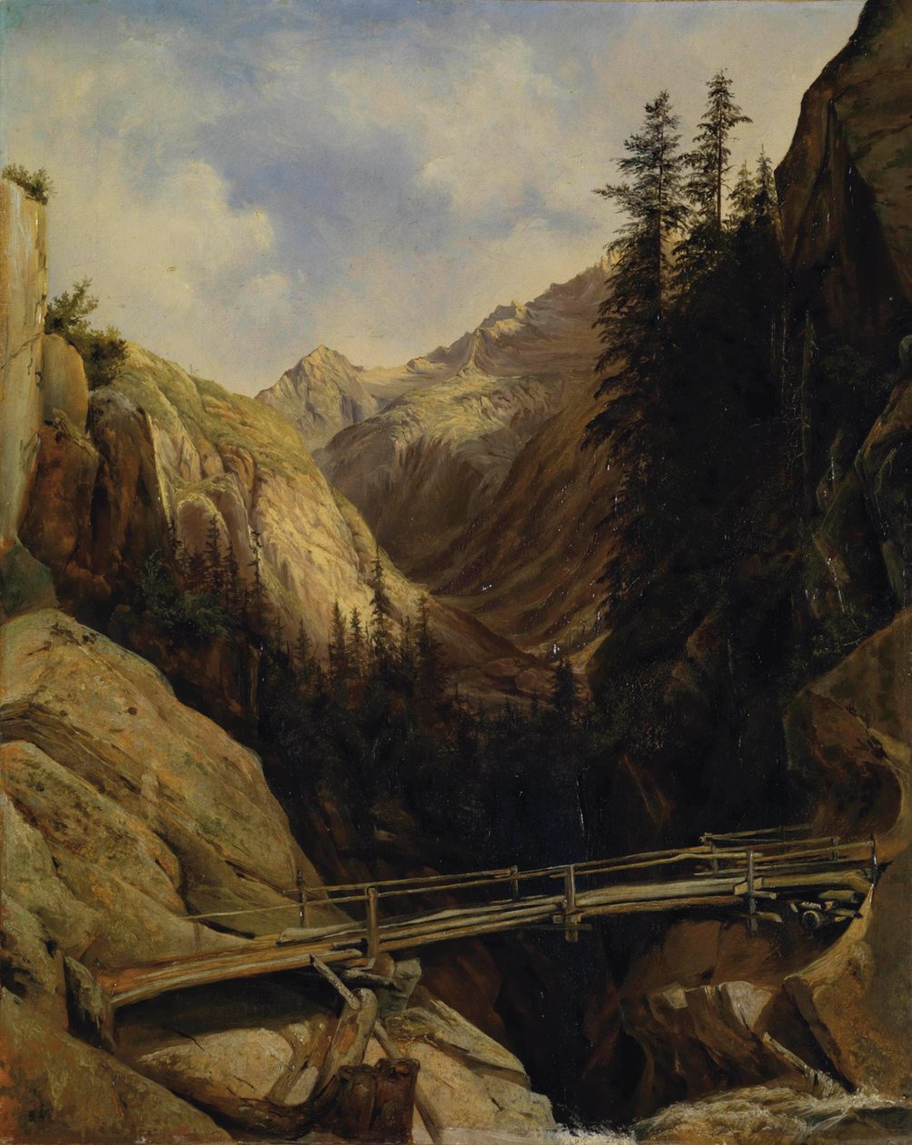 Ved Handeck-vandfaldet, 1842-43 af Alexandre Calame