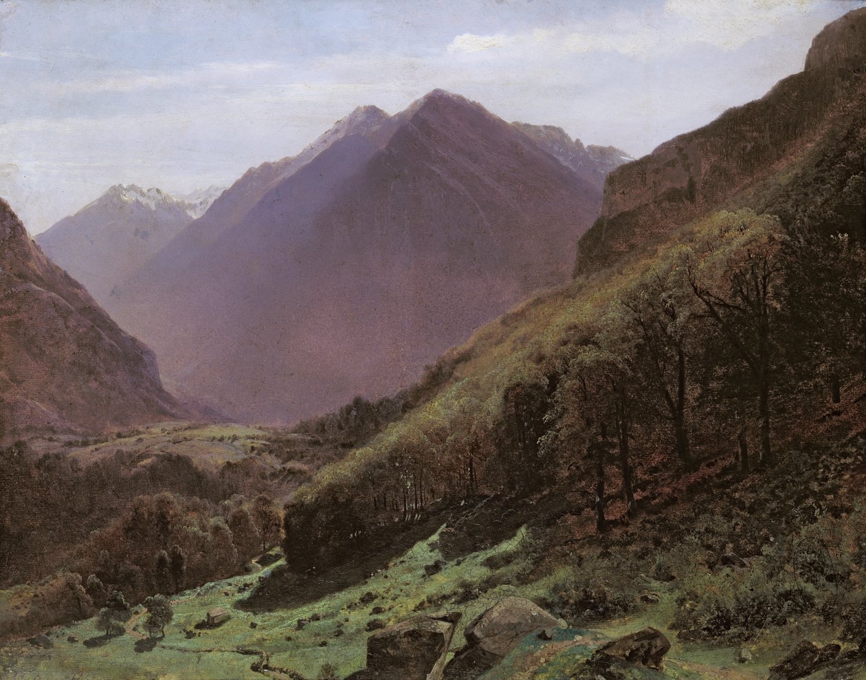 Bjergstudie, c.1840-43 af Alexandre Calame