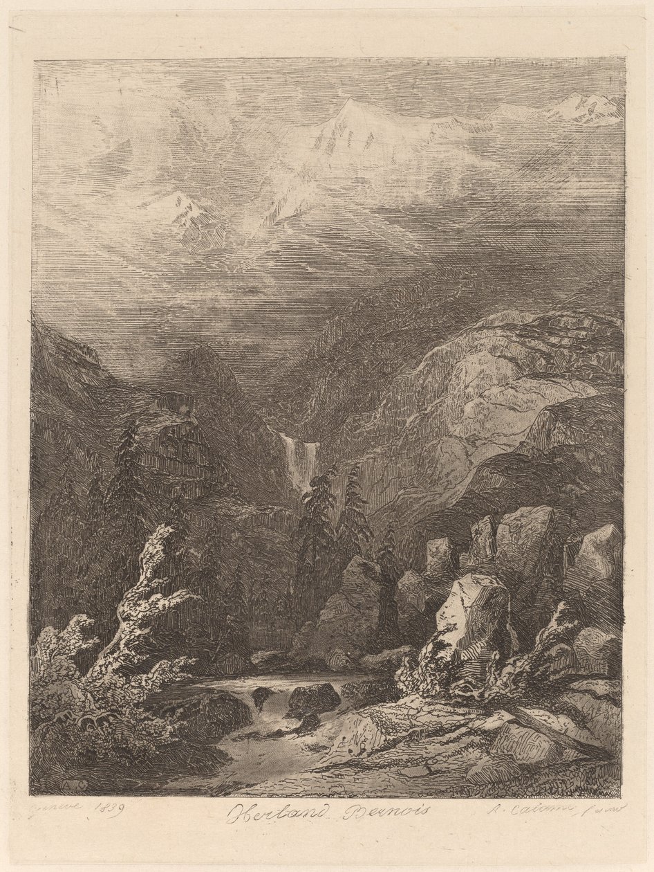 Berner Oberland af Alexandre Calame