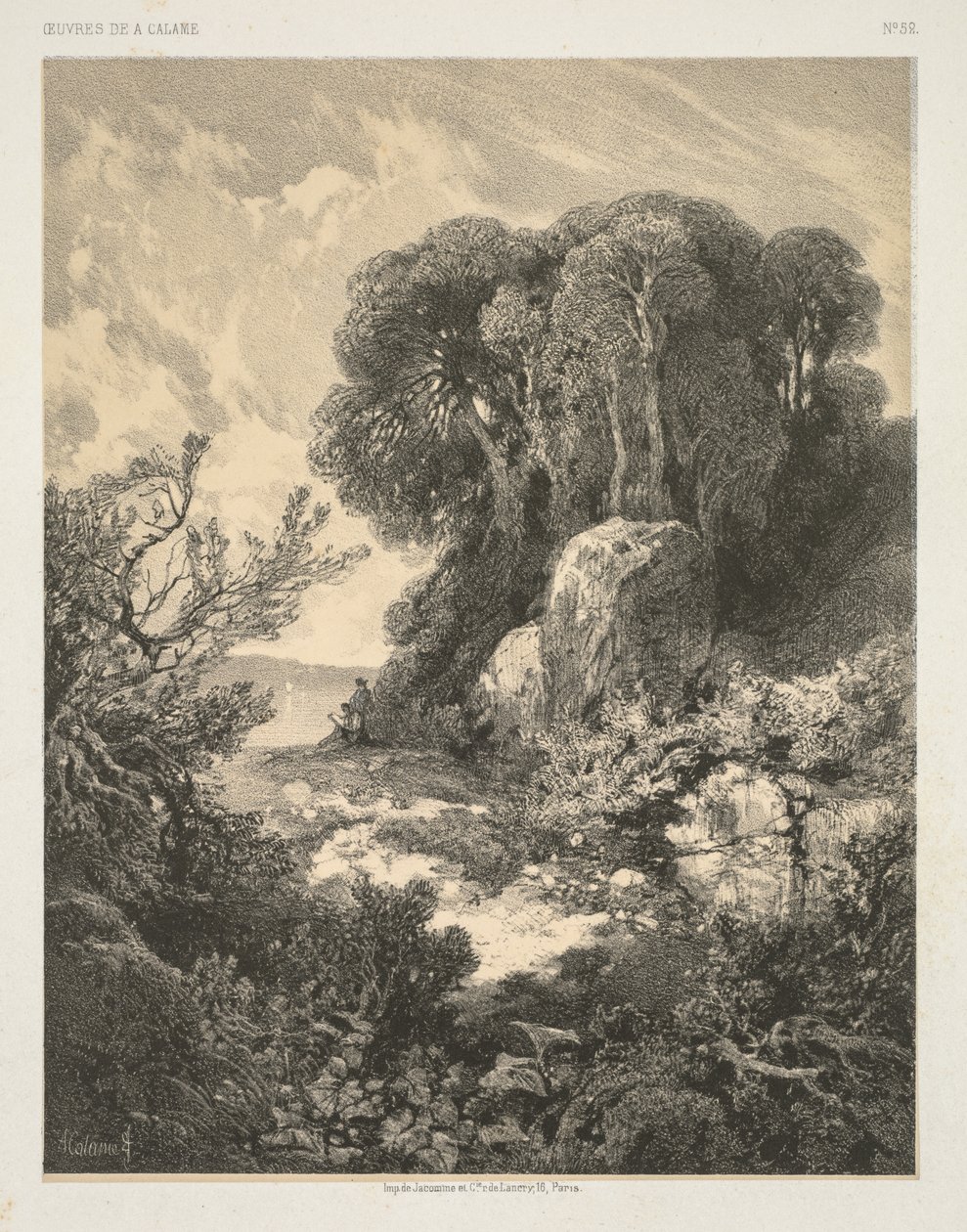 Værker af A. Calame: nr. 52. af Alexandre Calame