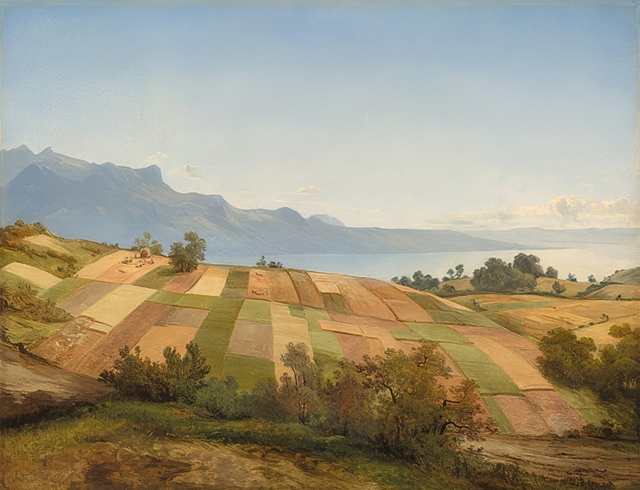 schweizisk landskab. Omkring 1830 af Alexandre Calame