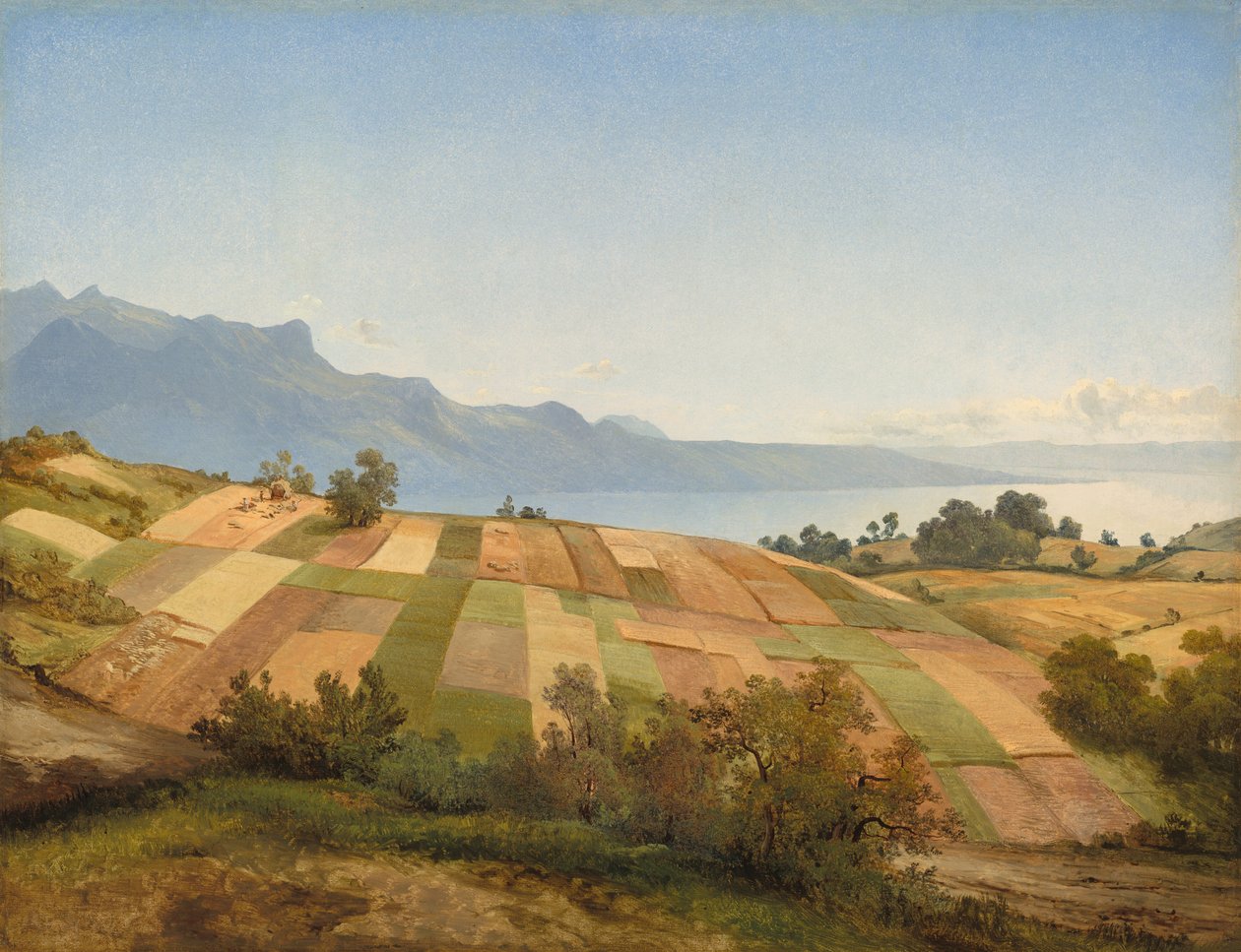 schweizisk landskab, ca. 1830. af Alexandre Calame