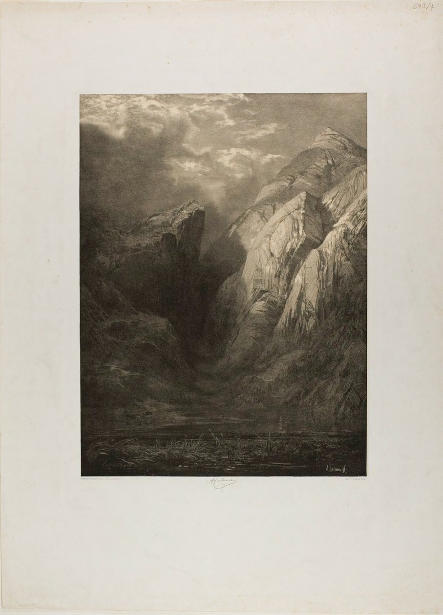 Alperne, fra forskellige landskabssteder af Alexandre Calame