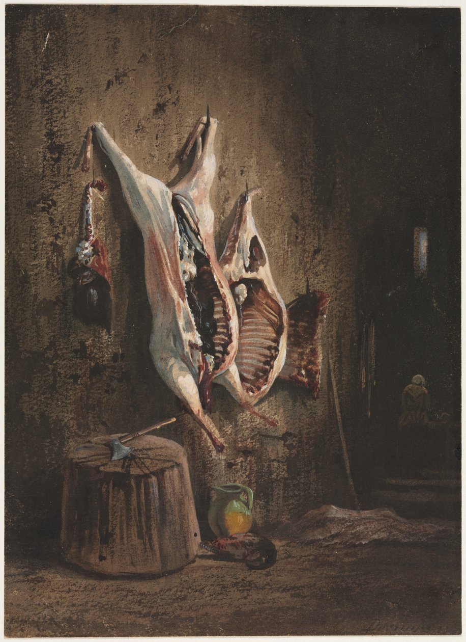 Kadavere, 1840-1860. af Alexandre Gabriel Decamps