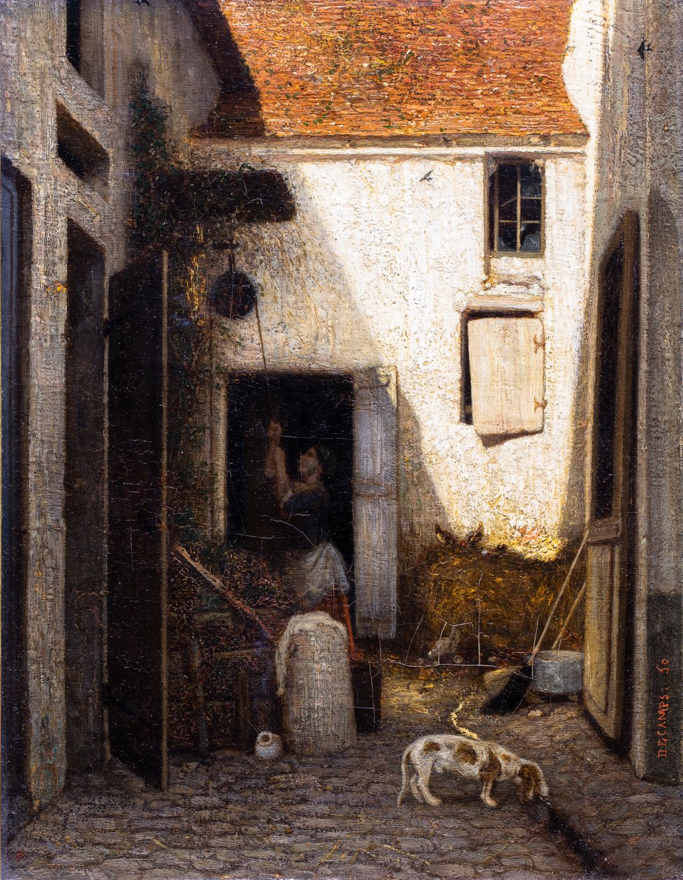 Bondegård af Alexandre Gabriel Decamps
