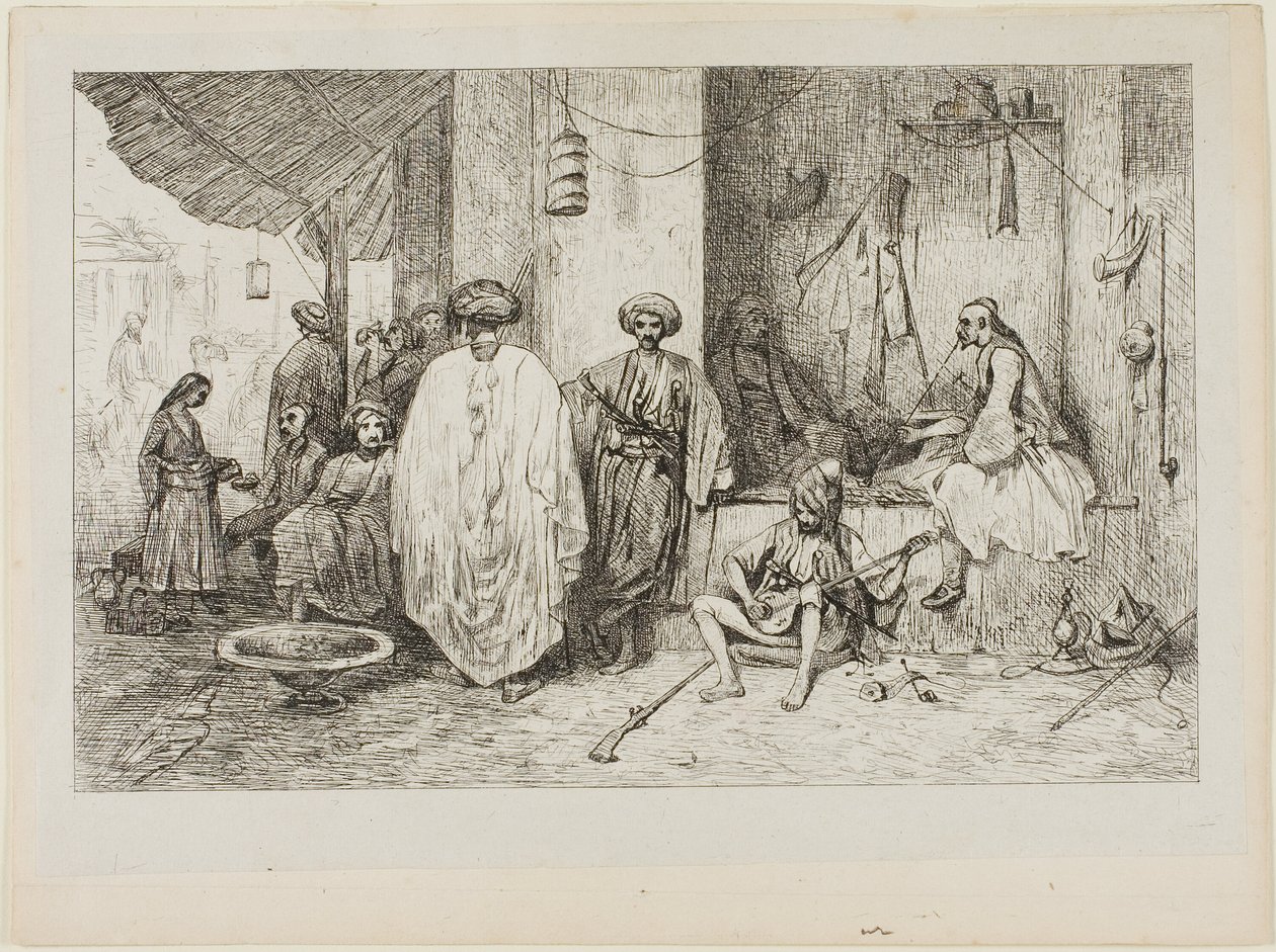 Tyrkisk vagthus af Alexandre Gabriel Decamps