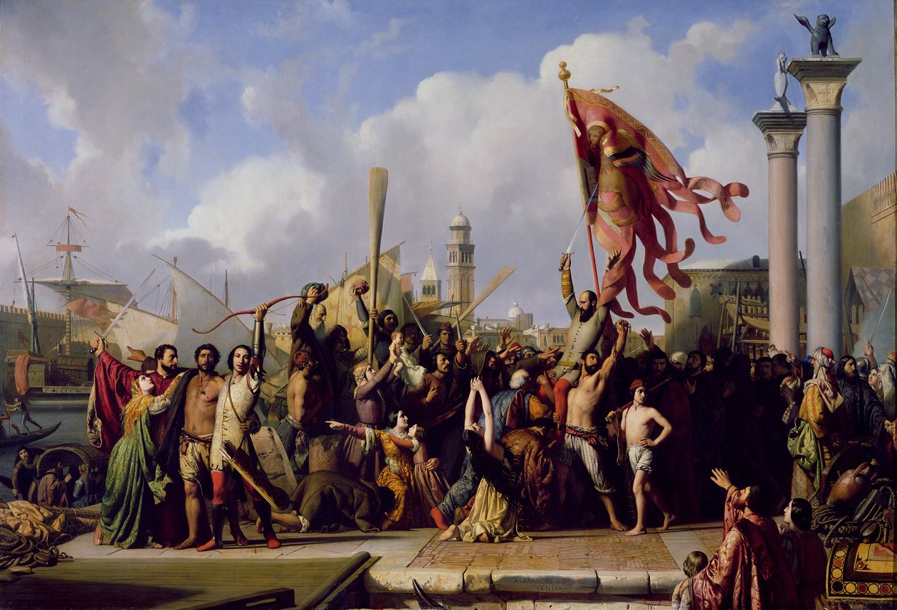 Pisanis triumf, 1847 af Alexandre Jean Baptiste Hesse