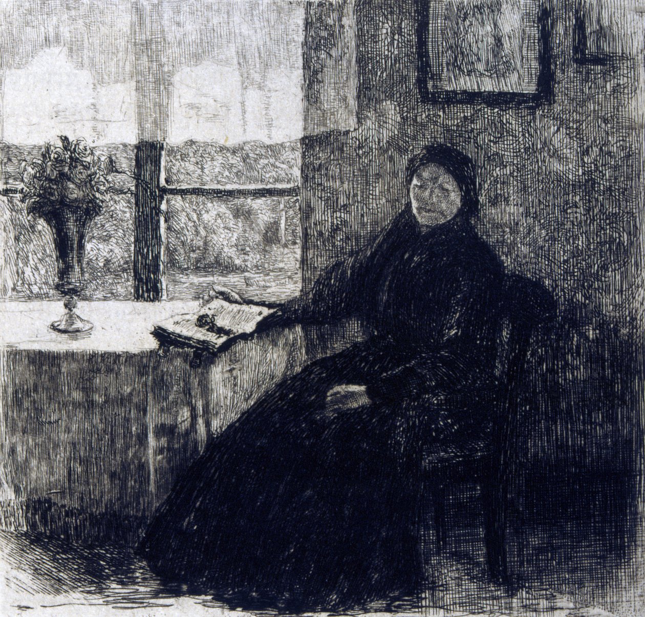 Bedstemor, 1909 af Alexandre Lunois